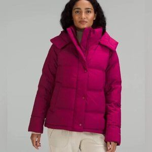 New With Tag Lululemon Wunder Puff Jacket SZ 2 Pomegranate Pink